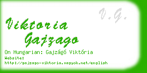 viktoria gajzago business card
