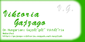 viktoria gajzago business card